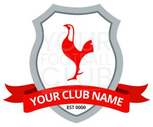 Football Badge Design FB001C Graphic Bird 1 Red