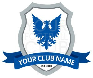 Football Badge Design FB001C Graphic Griffin 1 Blue