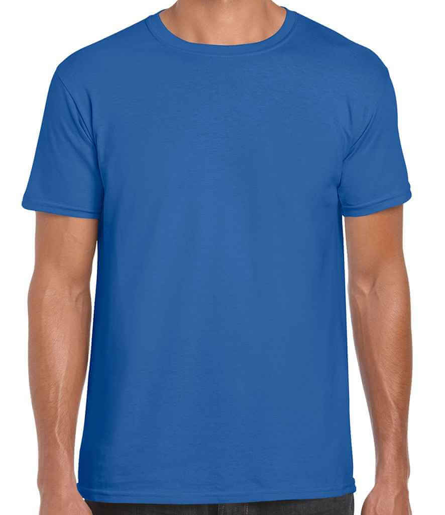 GD01 Gildan SoftStyle Adult T-Shirt Royal Blue Front Football Club Merchandise Custom Printed T-shirt Royal Blue