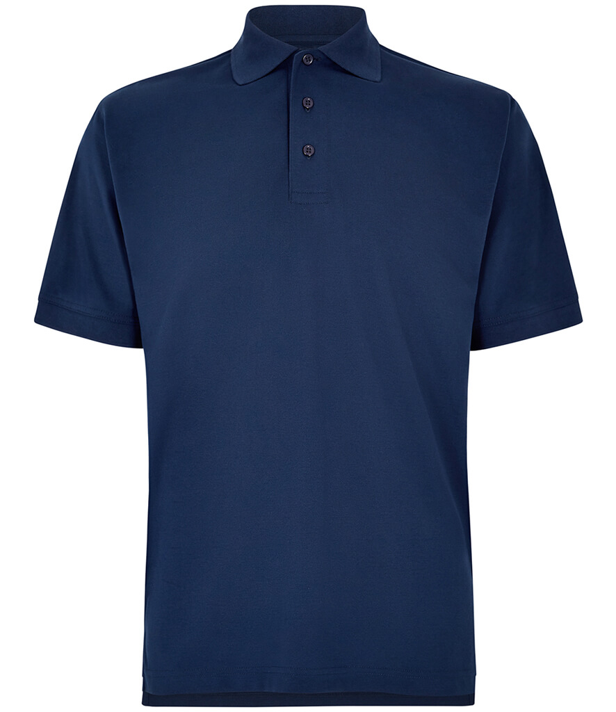 K403 Kustom Kit Klassic Pique Polo Shirt Light Navy Front K403 Kustom Kit Klassic Pique Polo Shirt Navy Front